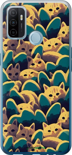 Силіконовий чехол Із зображенням котиків для Oppo A53 - 6429u-568 изображение 