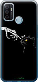 Силиконовый чехол Кошка для Oppo A53 - 6505u-568 изображение 