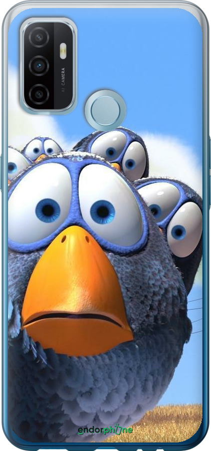 Силиконовый чехол Angry Birds для Oppo A53 - 6008u-568 изображение 