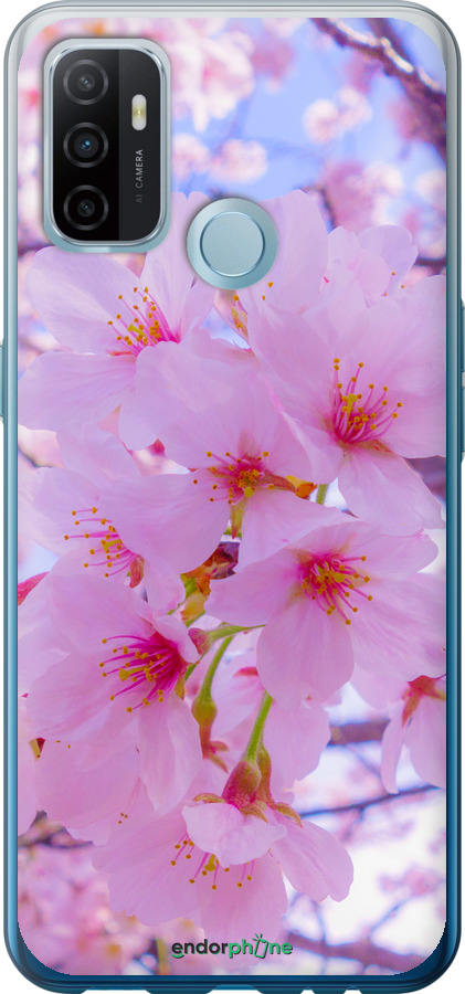 Силиконовый чехол Сакура для Oppo A53 - 6029u-568 изображение 