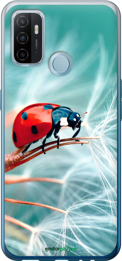 Силиконовый чехол Божья коровка для Oppo A53 - 6049u-568 изображение 