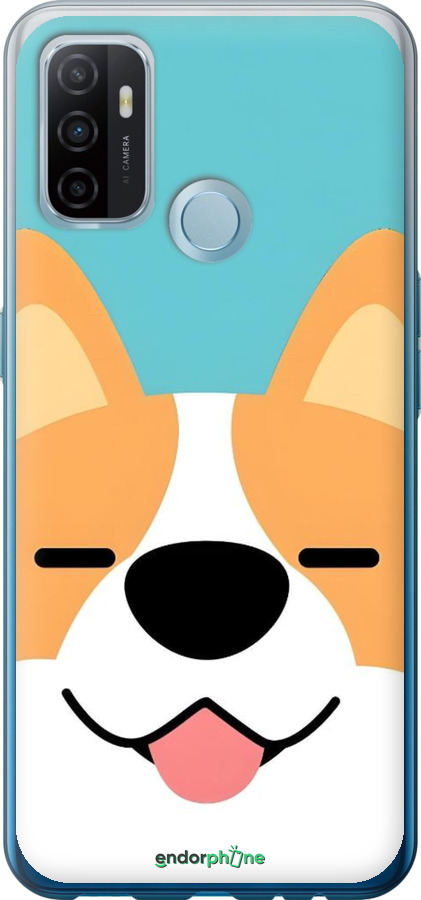 Силіконовий чехол Корги для Oppo A53 - 6280u-568 изображение 