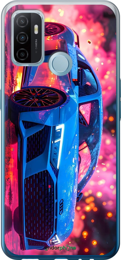 Силиконовый чехол Ауди для Oppo A53 - 6286u-568 изображение 