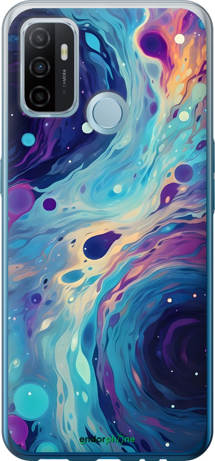 Силиконовый чехол Арт акварель для Oppo A53 - 6329u-568 изображение 