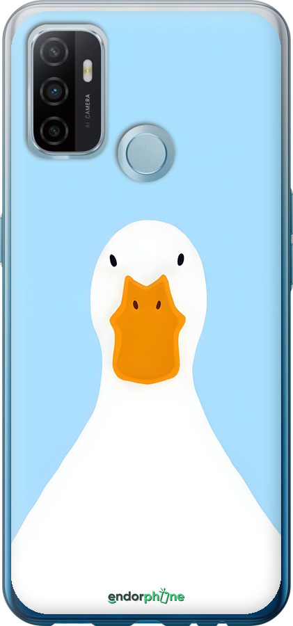 Силіконовий чехол Гусак для Oppo A53 - 6350u-568 изображение 
