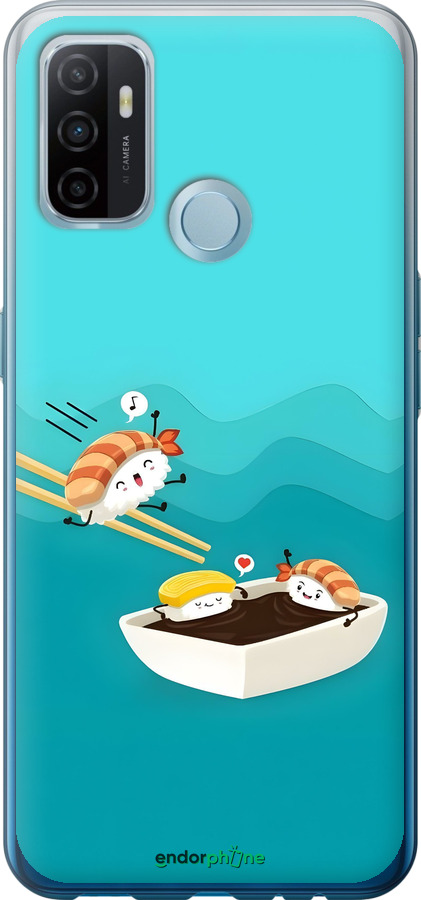 Силиконовый чехол Суши для Oppo A53 - 6354u-568 изображение 