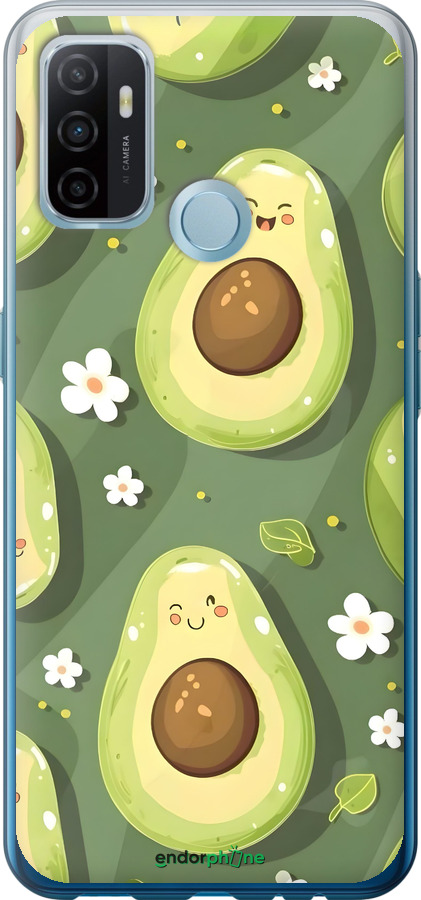 Силіконовий чехол Авокадо для Oppo A53 - 6380u-568 изображение 