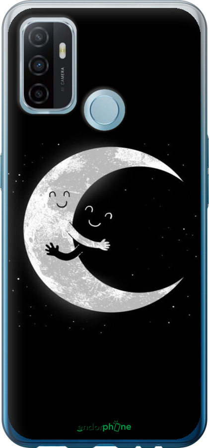 Силіконовий чехол Місячні обійми для Oppo A53 - 6508u-568 изображение 