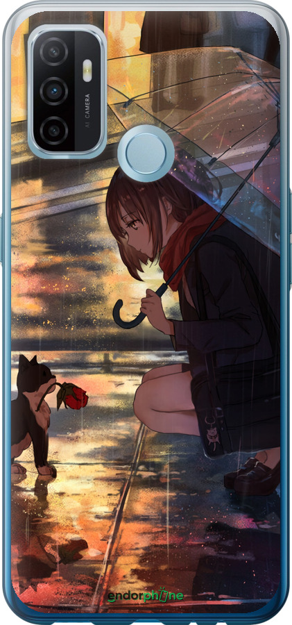 Силиконовый чехол Anime для Oppo A53 - 6609u-568 изображение 