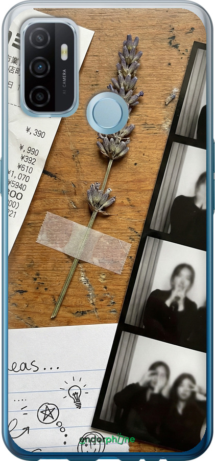 Силиконовый чехол Aesthetic Scrapbook Collage для Oppo A53 - 6773u-568 изображение 
