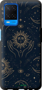 TPU чехол Celestial Harmony: Sun & Moon Gold Mystic Pattern для Oppo A54 - 6778b-2306 изображение 