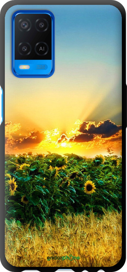 

TPU чорний чохол "Україна" для Oppo A54