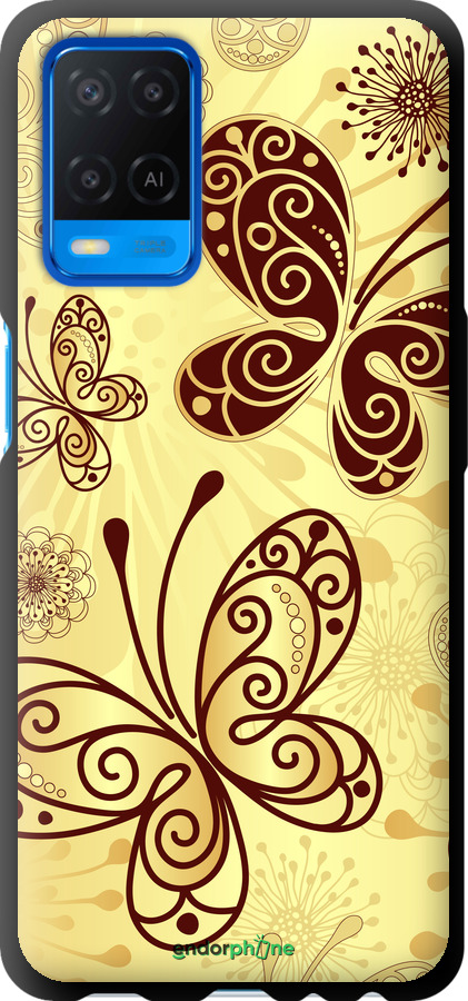 TPU чехол Красивые бабочки для Oppo A54 - 4170b-2306 изображение 