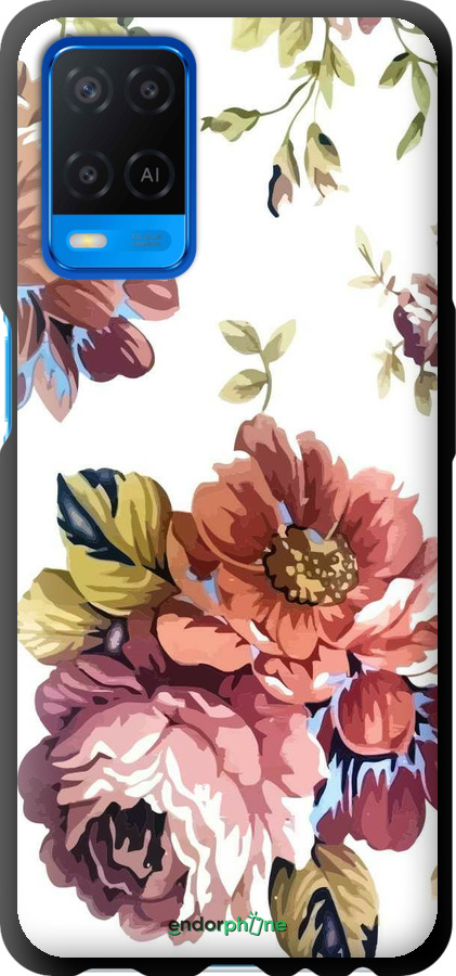 TPU чехол Vintage flowers для Oppo A54 - 4333b-2306 изображение 