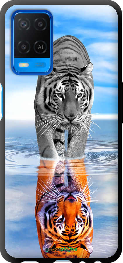 TPU чехол Тигр для Oppo A54 - 6016b-2306 изображение 