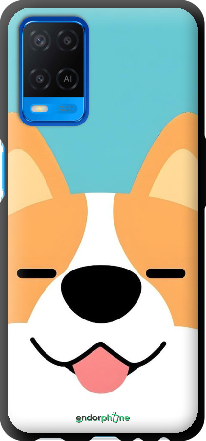 TPU чехол Корги для Oppo A54 - 6280b-2306 изображение 