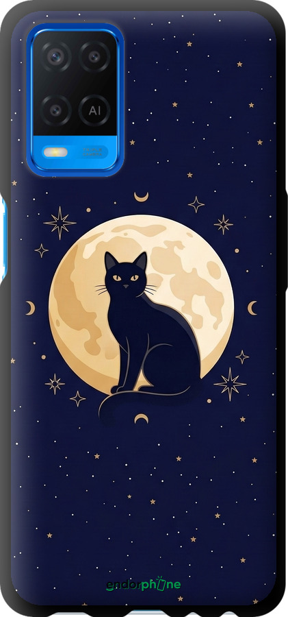 TPU чехол Cute Cat Celestial/Witchy для Oppo A54 - 6787b-2306 изображение 