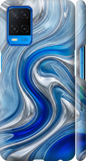 3D пластиковий матовий чехол Liquid Chrome для Oppo A54 - 6781m-2306 изображение 