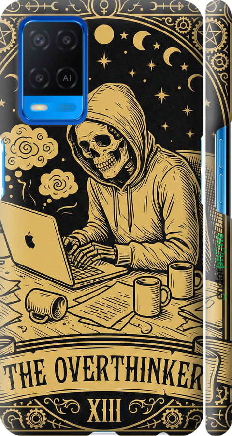 3D пластиковий матовий чехол The Overthinker для Oppo A54 - 6774m-2306 изображение 