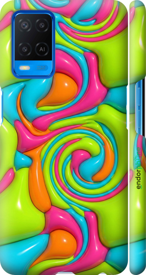 3D пластиковый матовый чехол Y2K Jelly Dream для Oppo A54 - 6780m-2306 изображение 