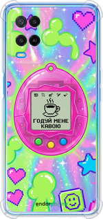 Силикон с усиленными углами чехол Y2K Aesthetic Retro Pet: Годуй мене кавою для Oppo A54 - 6784sp-2306 изображение 