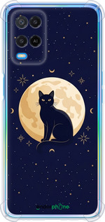 Силикон с усиленными углами чехол Cute Cat Celestial/Witchy для Oppo A54 - 6787sp-2306 изображение 