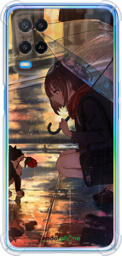 Силикон с усиленными углами чехол Anime для Oppo A54 - 6609sp-2306 изображение 