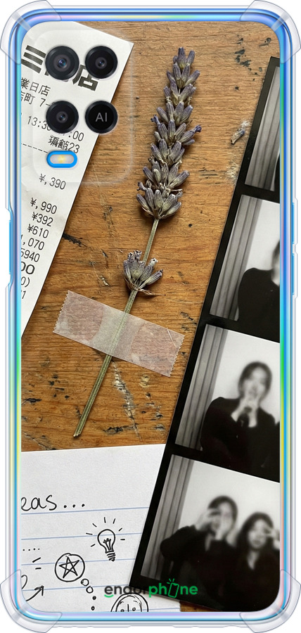 Силіконовий протиударний с посиленими кутами чехол Aesthetic Scrapbook Collage для Oppo A54 - 6773sp-2306 изображение 