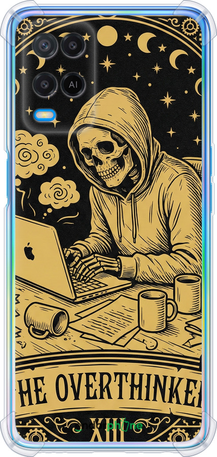 Силіконовий протиударний с посиленими кутами чехол The Overthinker для Oppo A54 - 6774sp-2306 изображение 