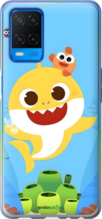 Силіконовий чехол Бейби Шарк для Oppo A54 - 6303u-2306 изображение 