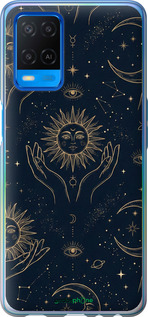 2D пластиковый чехол 'Celestial Harmony: Sun & Moon Gold Mystic Pattern' для Oppo A54 изображение 10