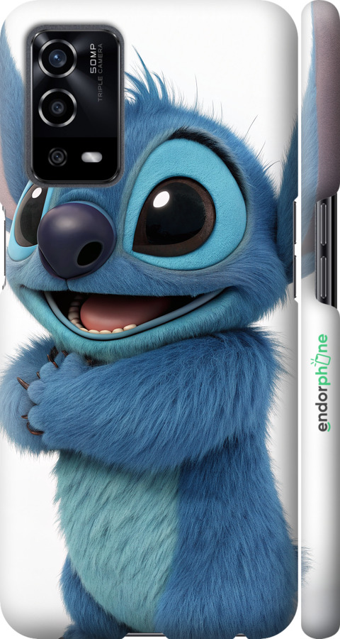 3D пластиковий матовий чехол Стіч 1 для Oppo A55 - 6686m-2273 изображение 
