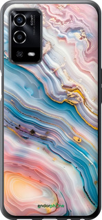 Силиконовый чехол Мрамор красивый для Oppo A55 - 6376u-2273 изображение 