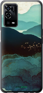 Силиконовый чехол С изображением гор Индиго для Oppo A55 - 6484u-2273 изображение 