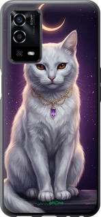 Силіконовий чехол Mystic White Cat Gothic Dark Purple Gold для Oppo A55 - 6805u-2273 изображение 