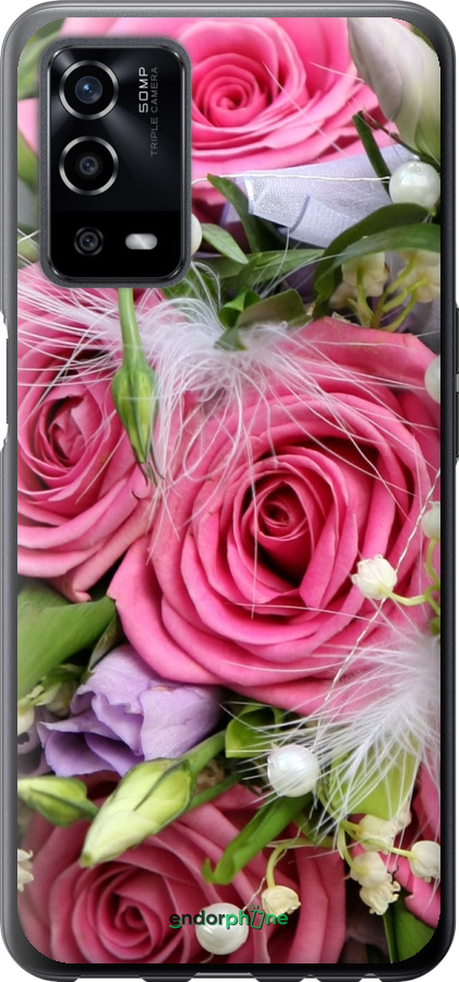 

Силіконовий чохол "Ніжність" для Oppo A55, Рожевий