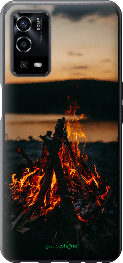 Силіконовий чехол Вогонь для Oppo A55 - 6021u-2273 изображение 