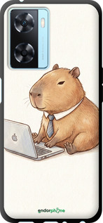 TPU чехол Funny Capybara CEO Working для Oppo A57s - 6777b-2931 изображение 