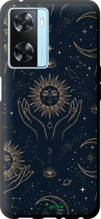 TPU чехол Celestial Harmony: Sun & Moon Gold Mystic Pattern для Oppo A57s - 6778b-2931 изображение 
