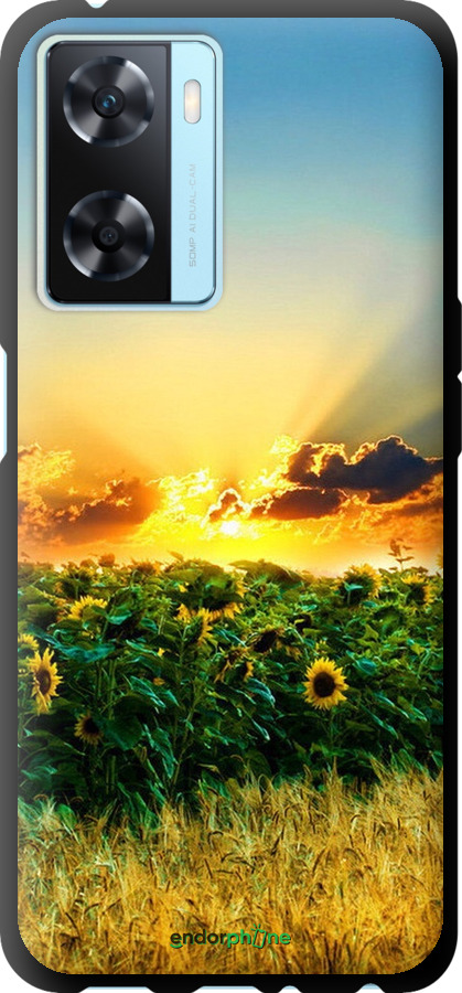 

TPU чорний чохол "Україна" для Oppo A57s