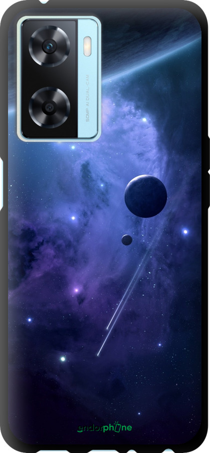 TPU чехол Планеты в синем космосе для Oppo A57s - 171b-2931 изображение 