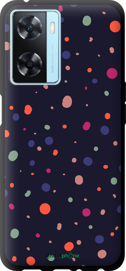 TPU чехол Горошок v2 для Oppo A57s - 5599b-2931 изображение 