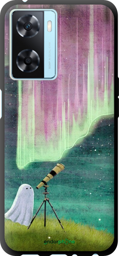 TPU чехол Привидение и звезды для Oppo A57s - 6443b-2931 изображение 