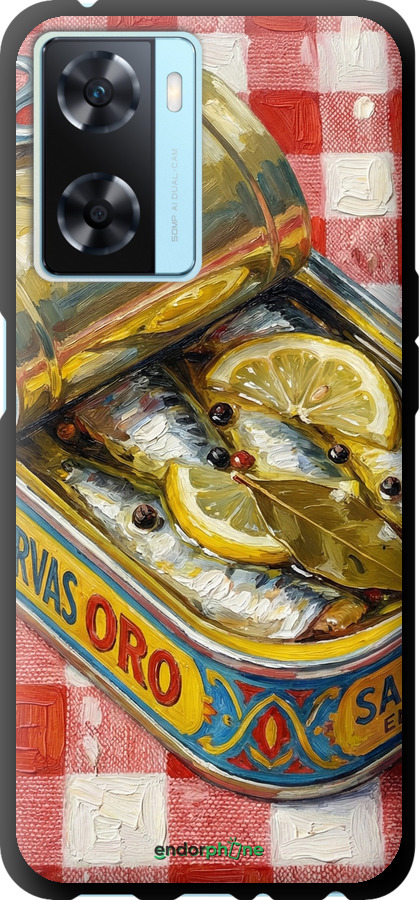 TPU чехол Vintage Sardine Tin Phone для Oppo A57s - 6772b-2931 изображение 
