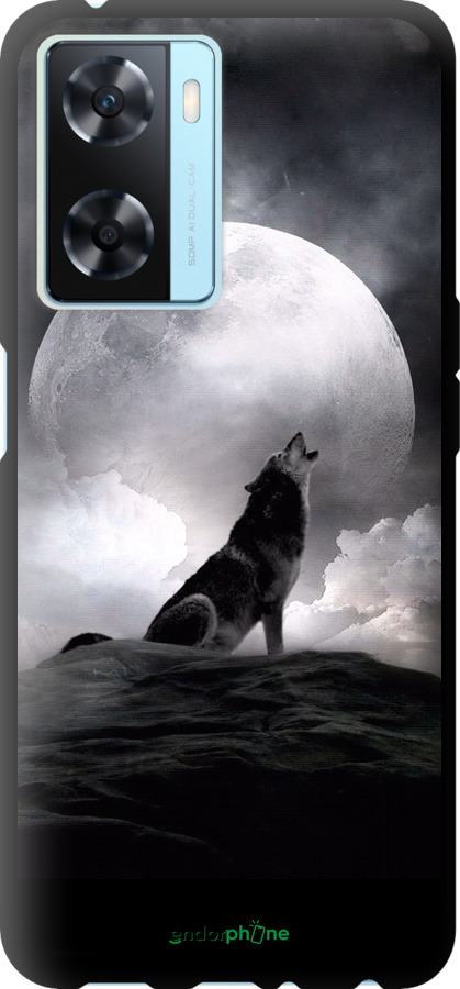 TPU чехол Вовк, що виє для Oppo A57s - 934b-2931 изображение 