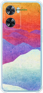 Силикон с усиленными углами чехол Горный закат для Oppo A57s - 6479sp-2931 изображение 