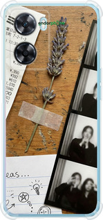 Силіконовий протиударний с посиленими кутами чехол Aesthetic Scrapbook Collage для Oppo A57s - 6773sp-2931 изображение 