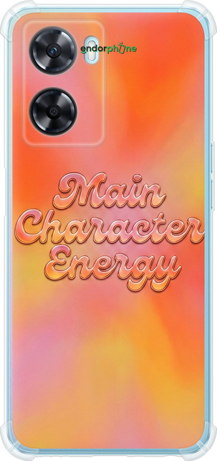 Силикон с усиленными углами чехол Aura Gradient Main Character Energy Aesthetic Y2K для Oppo A57s - 6783sp-2931 изображение 