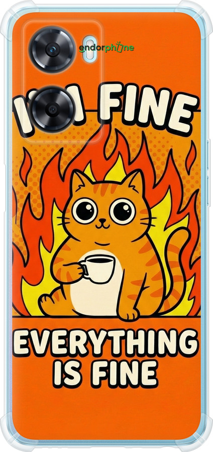 Силіконовий протиударний с посиленими кутами чехол Funny Cat для Oppo A57s - 6786sp-2931 изображение 