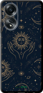 TPU чехол Celestial Harmony: Sun & Moon Gold Mystic Pattern для Oppo A58 4G - 6778b-3184 изображение 